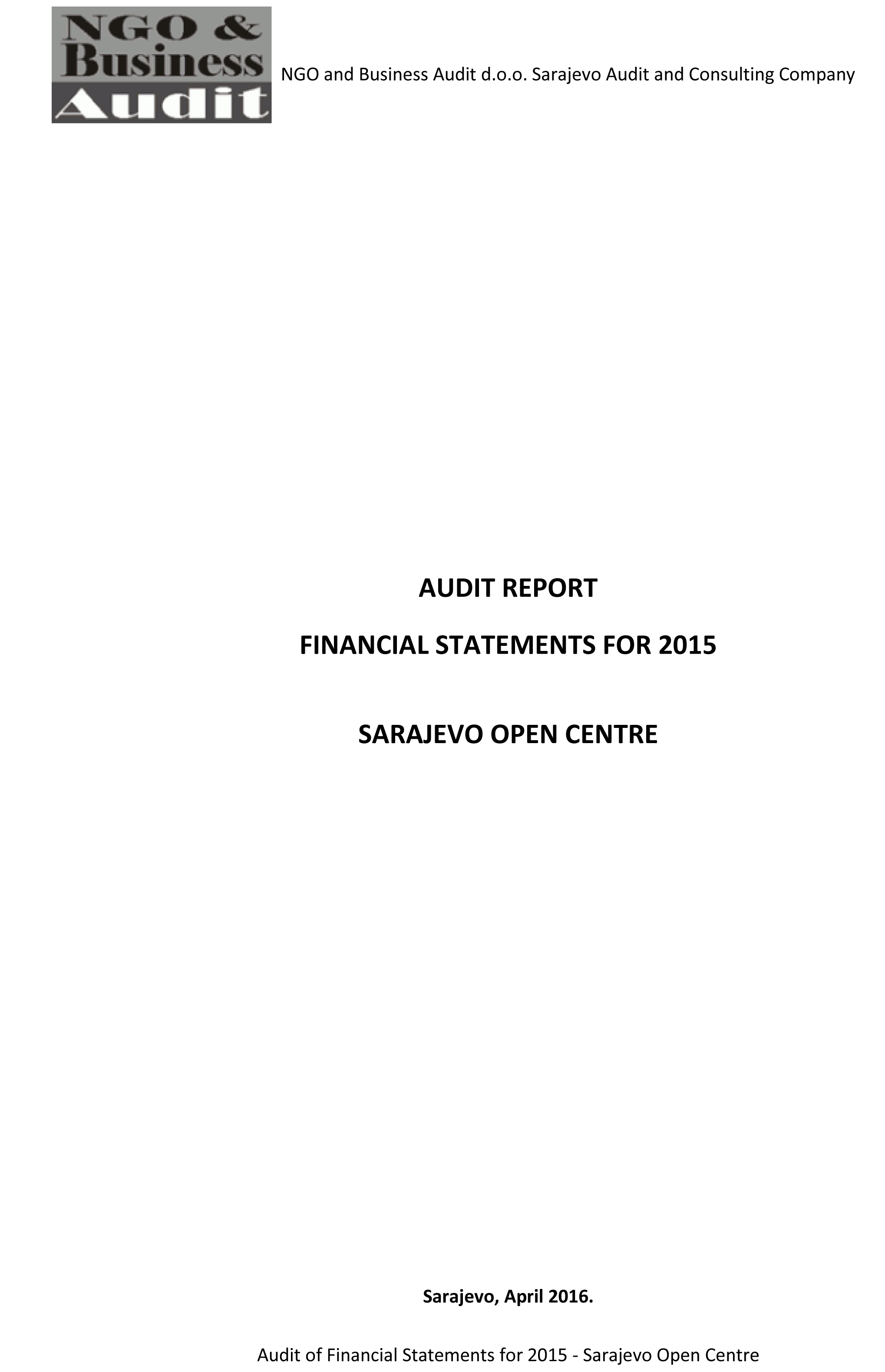 Final audit report SOC 2015 signed